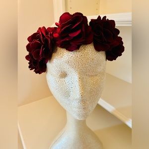 Roses Flowers Crown Headband. Hand made. NEW. For women or men